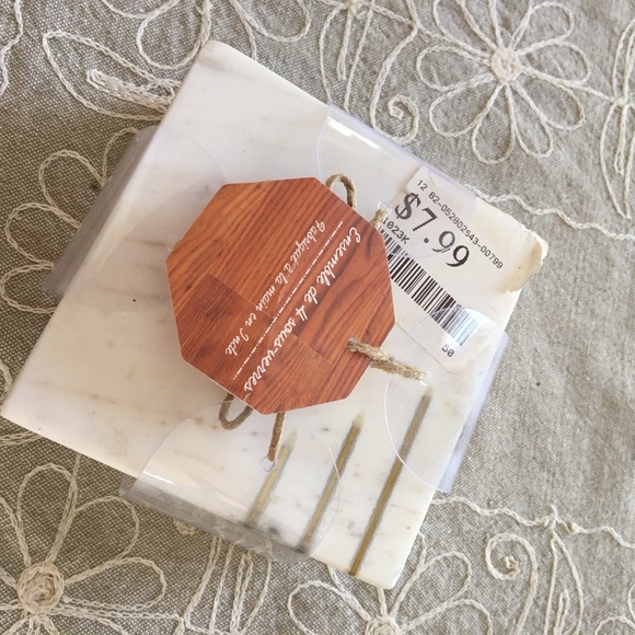 Marble Coasters Still in Original Pkg - Picture 3 of 5